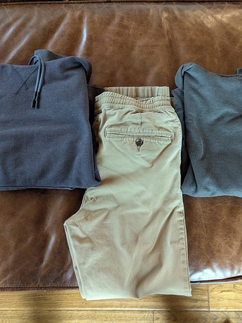 Men's Eddie Bauer Hoodies & Goodfellow Khaki Pants